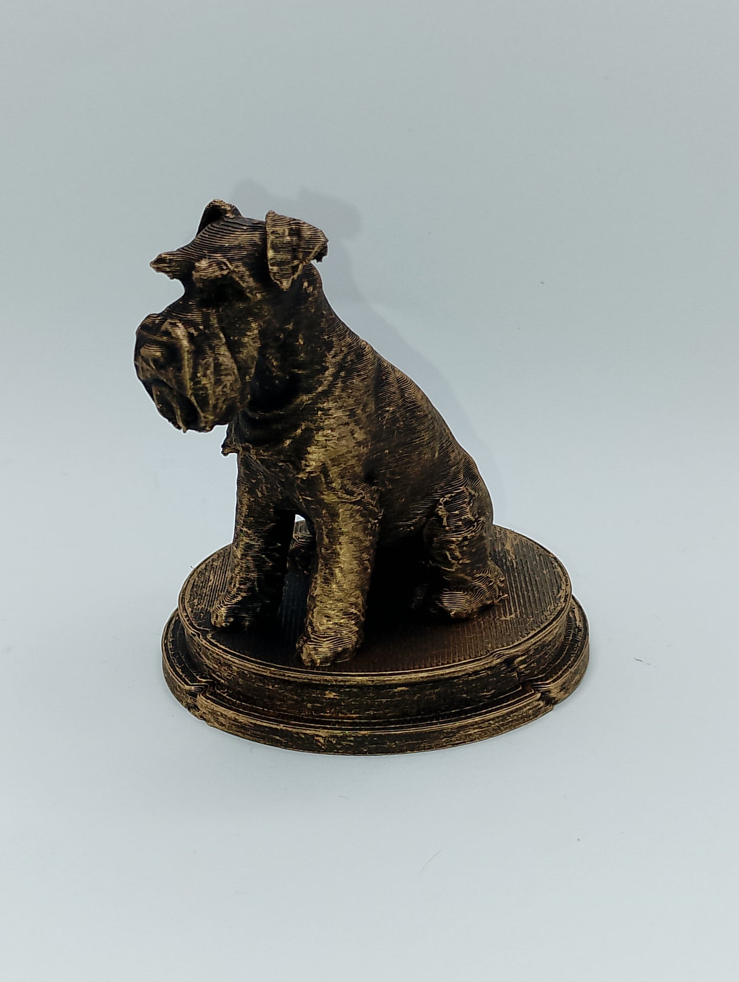Miniature Schnauzer Dog Bust – 7cm Miniature Statue