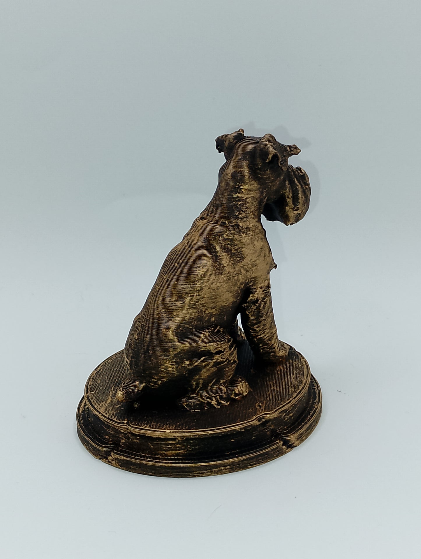Miniature Schnauzer Dog Bust – 7cm Miniature Statue