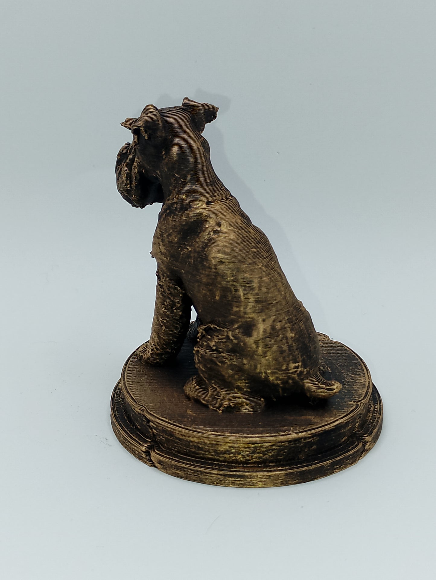 Miniature Schnauzer Dog Bust – 7cm Miniature Statue