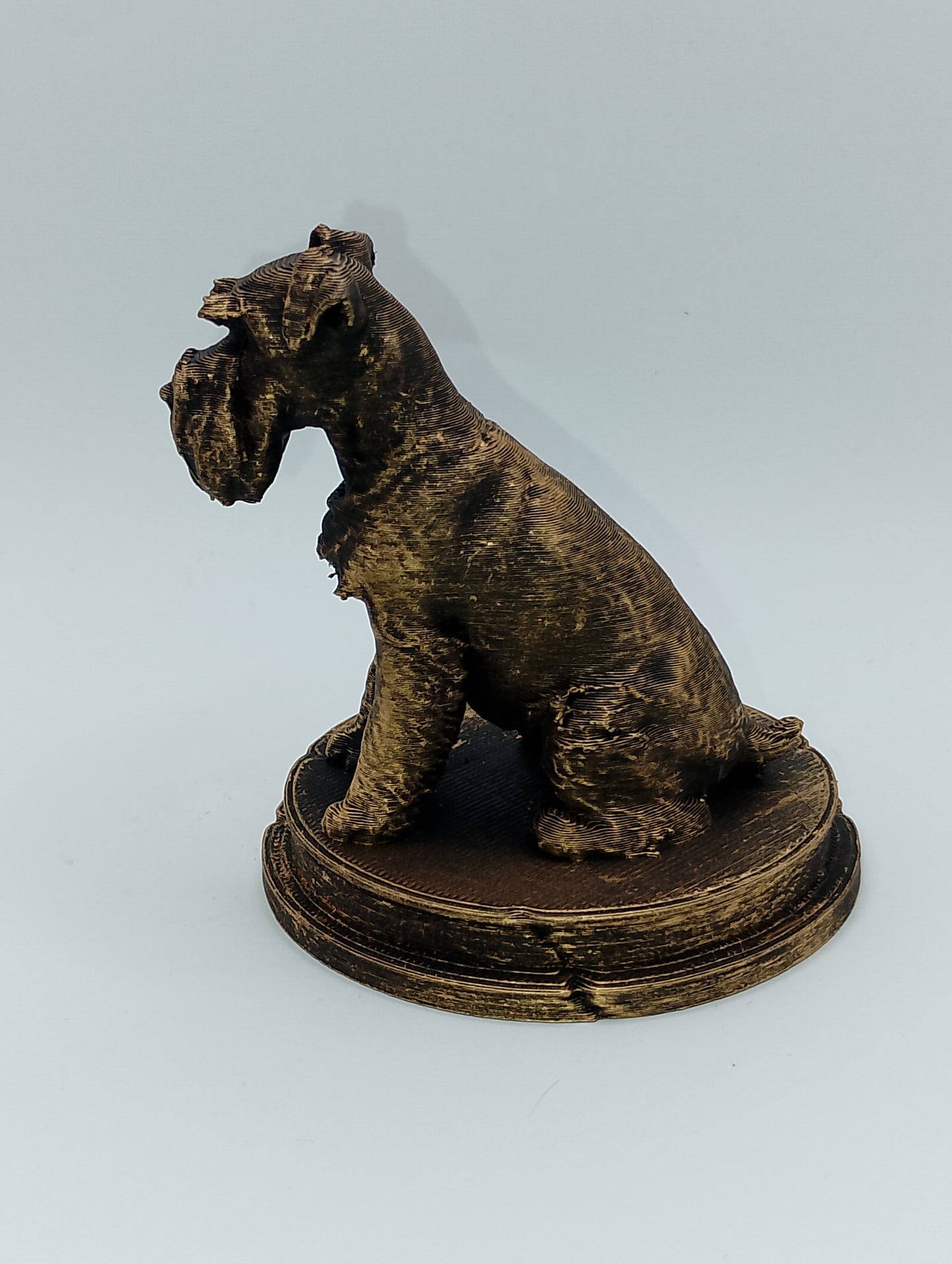 Miniature Schnauzer Dog Bust – 7cm Miniature Statue