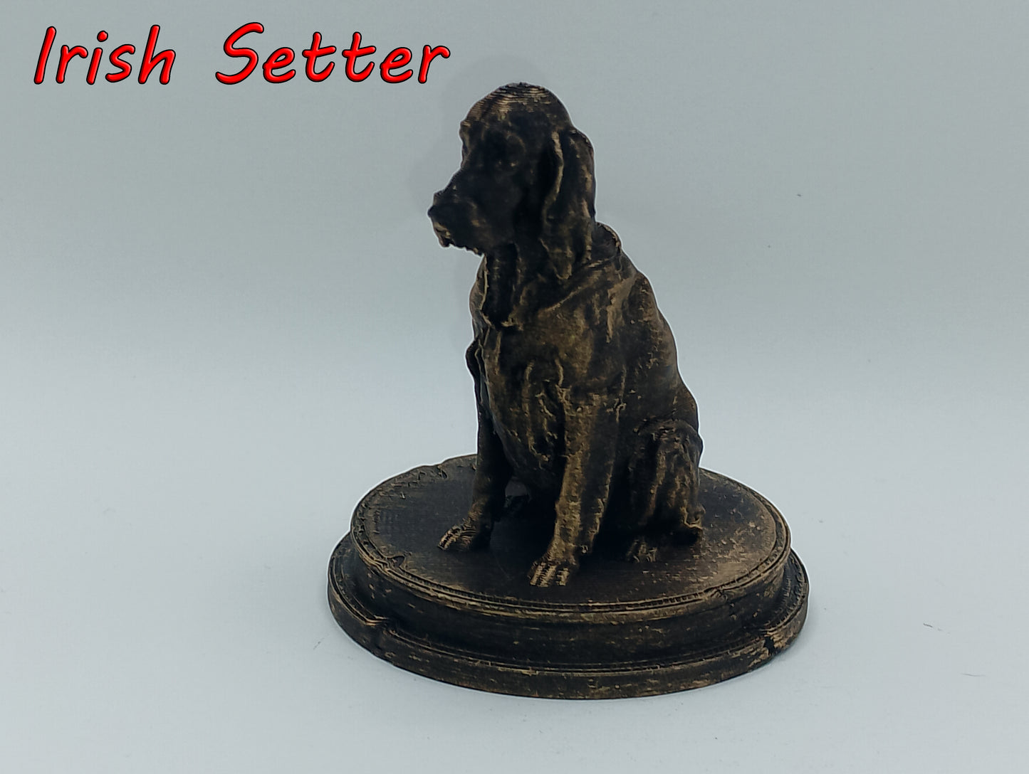 Irish Setter Dog Bust – 7cm Miniature Statue