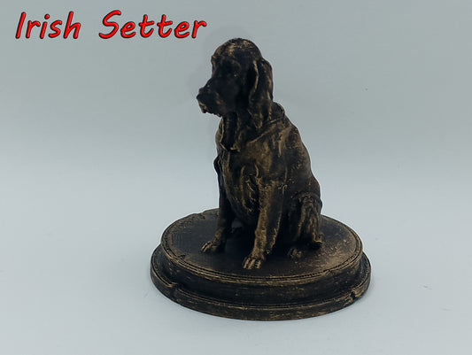 Irish Setter Dog Bust – 7cm Miniature Statue