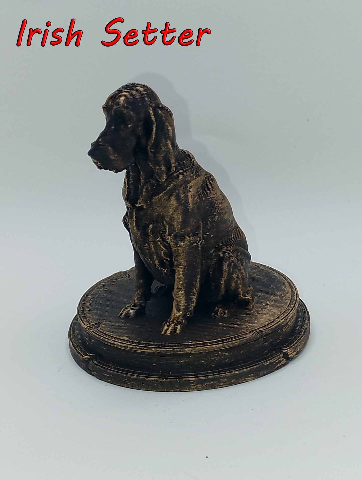 Irish Setter Dog Bust – 7cm Miniature Statue