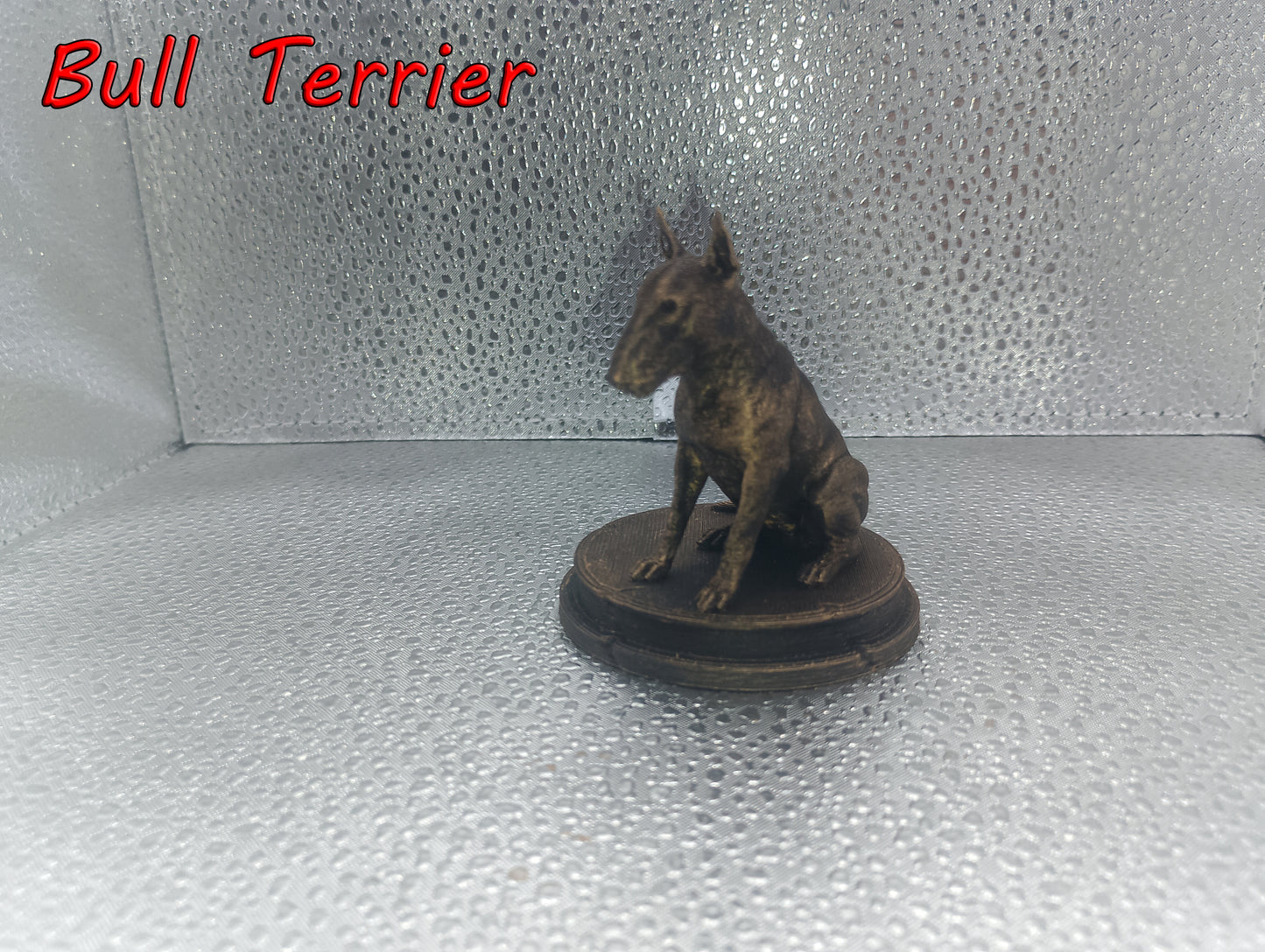 Bull Terrier Dog Bust – 7cm Miniature Statue