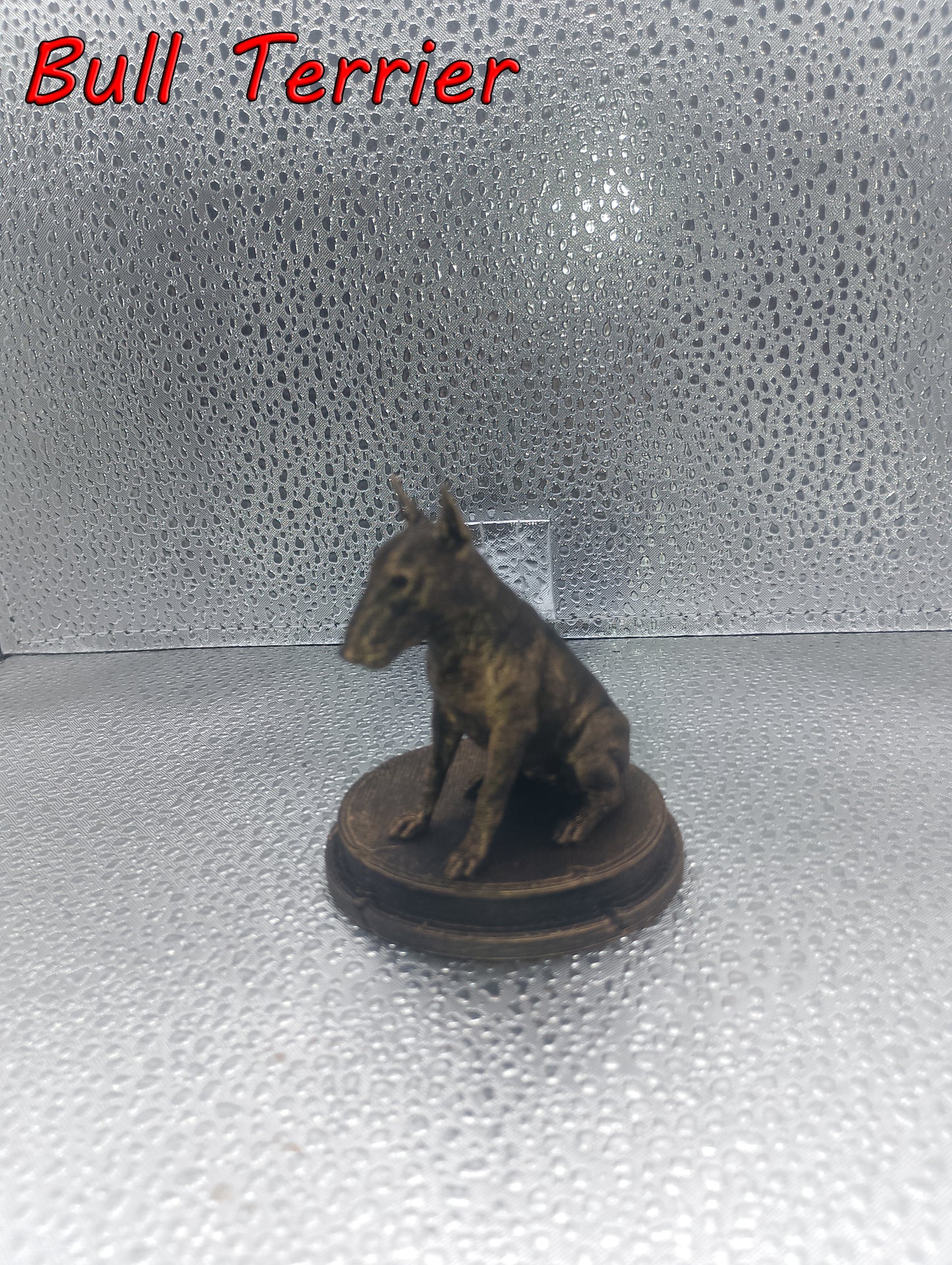 Bull Terrier Dog Bust – 7cm Miniature Statue