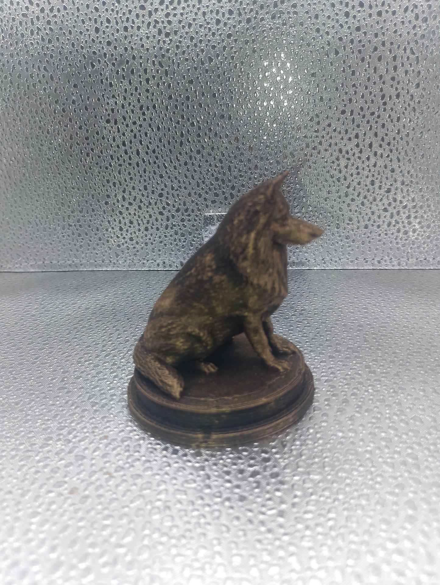 German Spitz Dog Bust – 7cm Miniature Statue