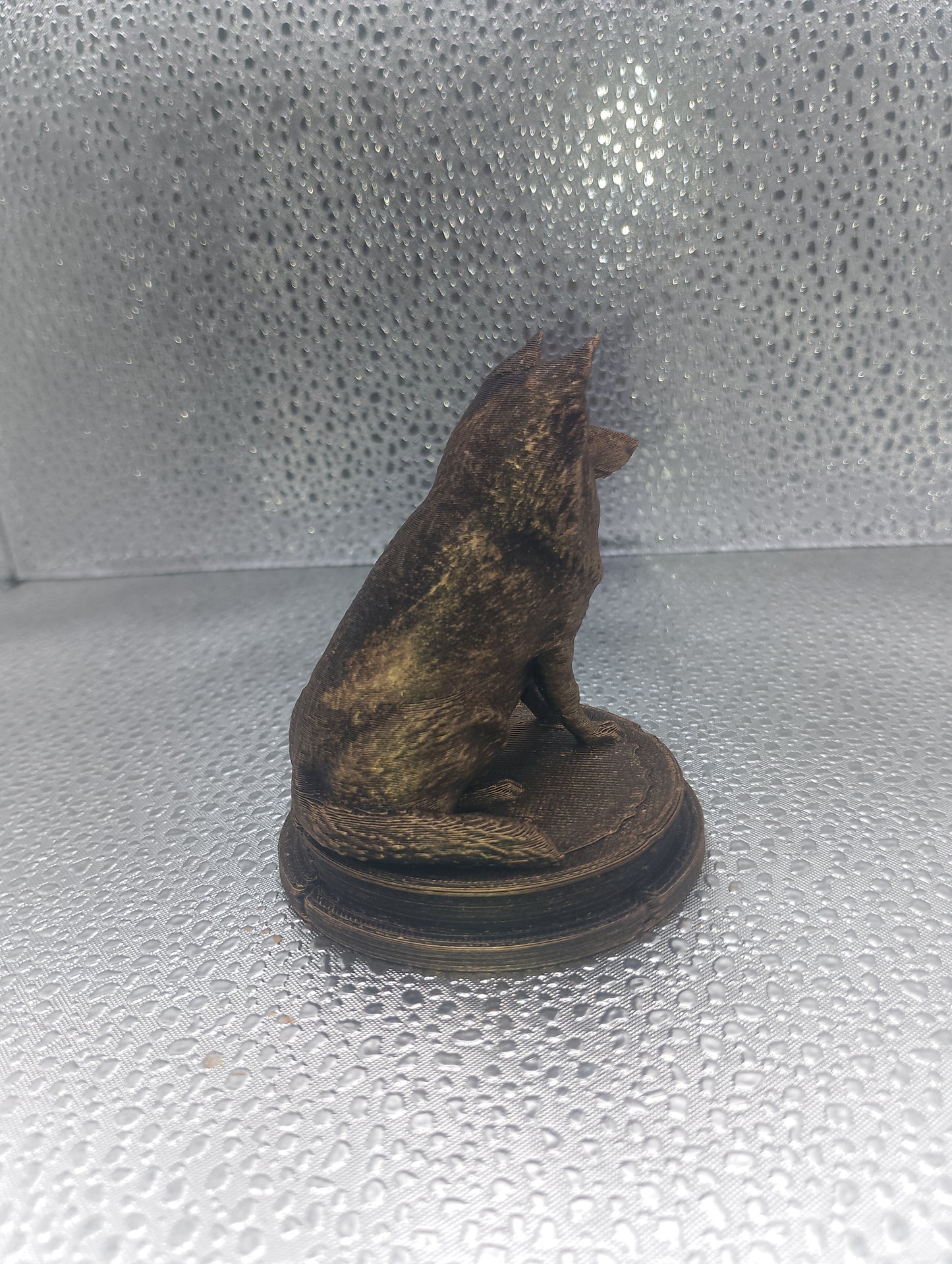 German Spitz Dog Bust – 7cm Miniature Statue