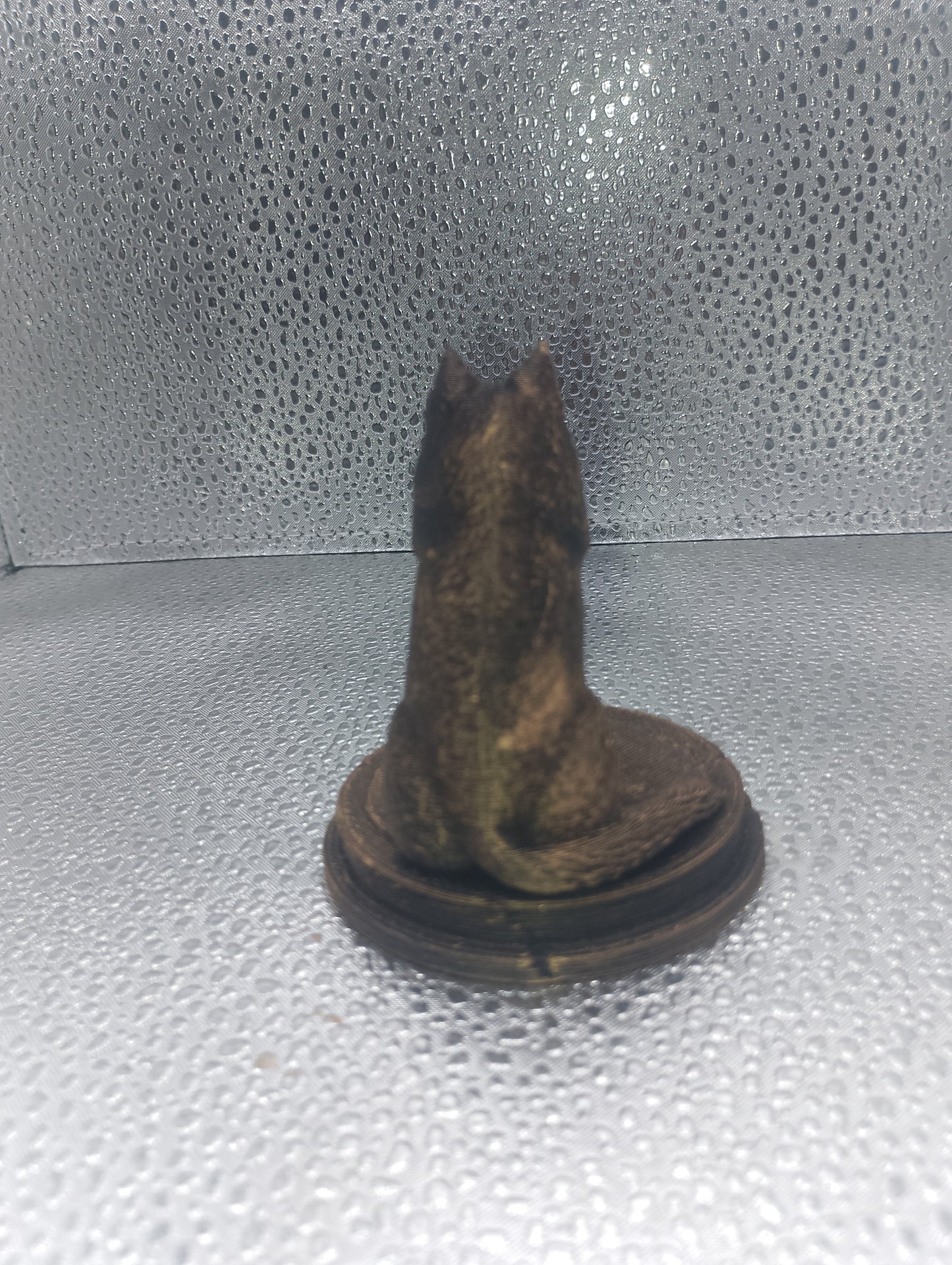 German Spitz Dog Bust – 7cm Miniature Statue