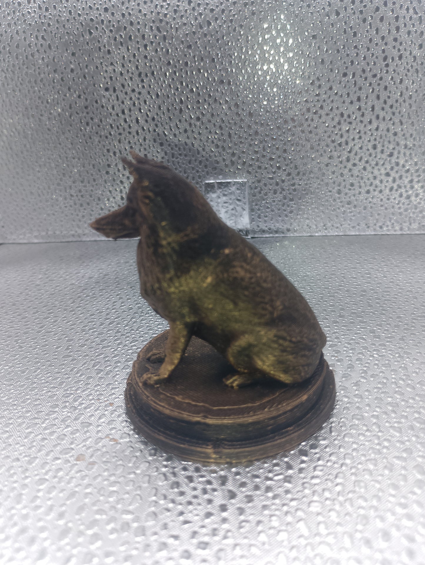 German Spitz Dog Bust – 7cm Miniature Statue