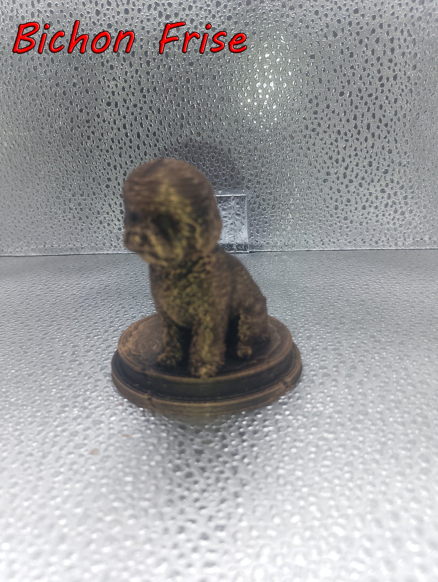 Bichon Frise Dog Bust – 7cm Miniature Statue