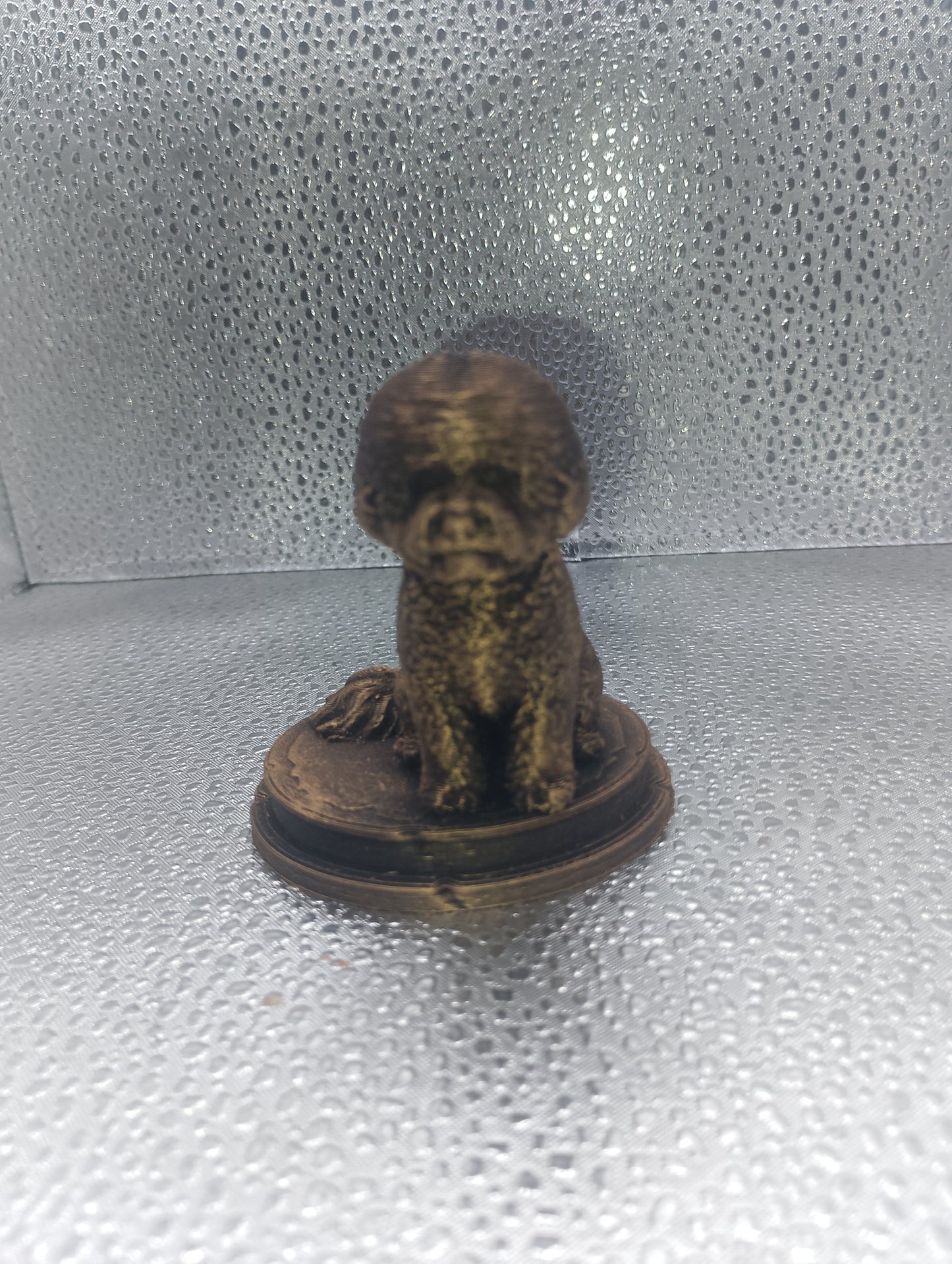 Bichon Frise Dog Bust – 7cm Miniature Statue
