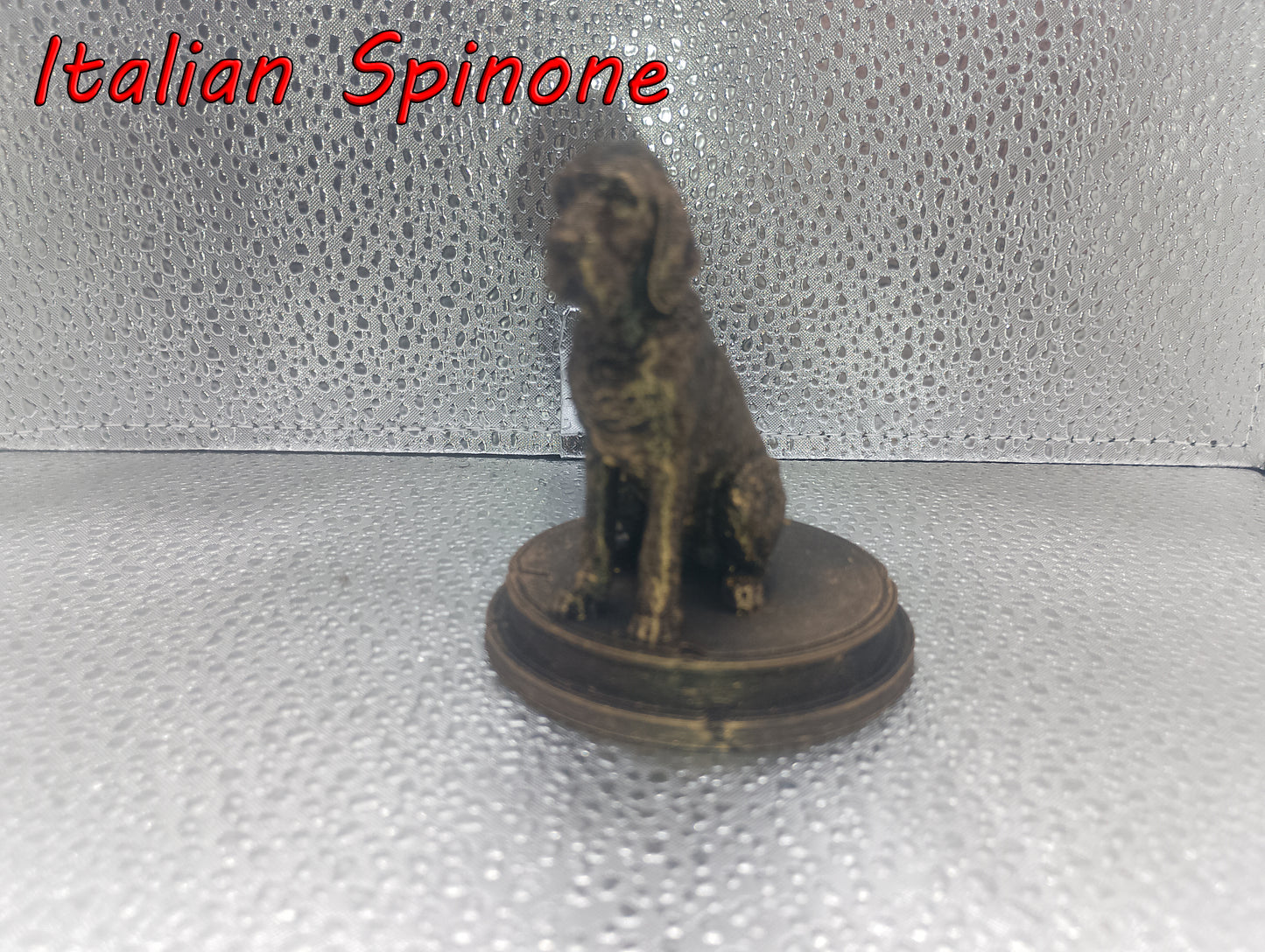 Italian Spinone Dog Bust – 7cm Miniature Statue