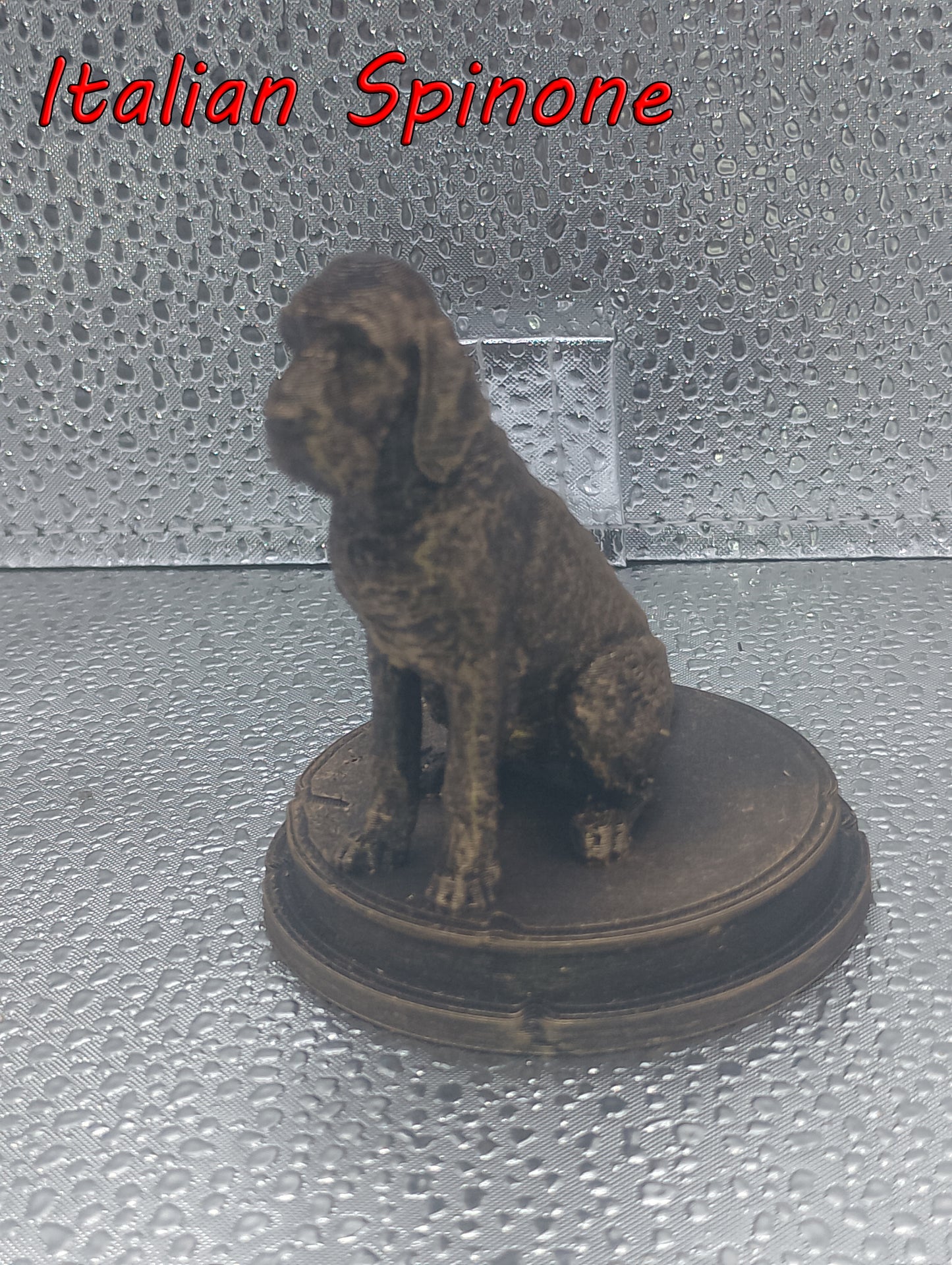 Italian Spinone Dog Bust – 7cm Miniature Statue