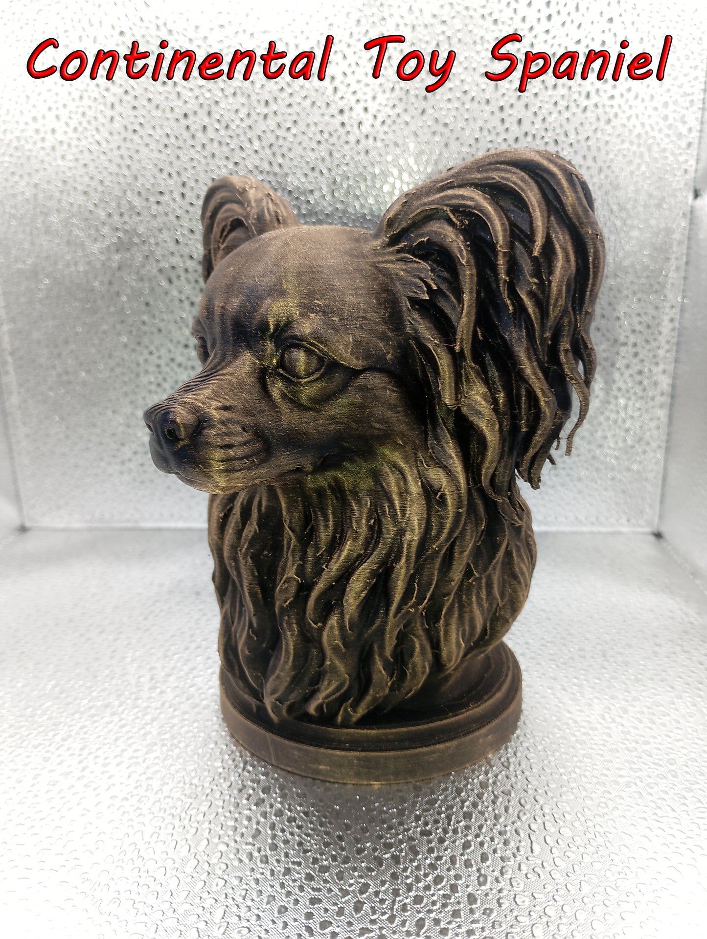 Continental Toy Spaniel (Papillon) Bust