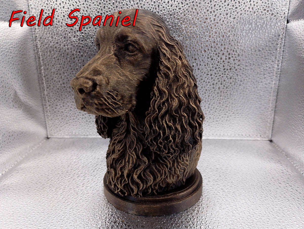 Field Spaniel Bust