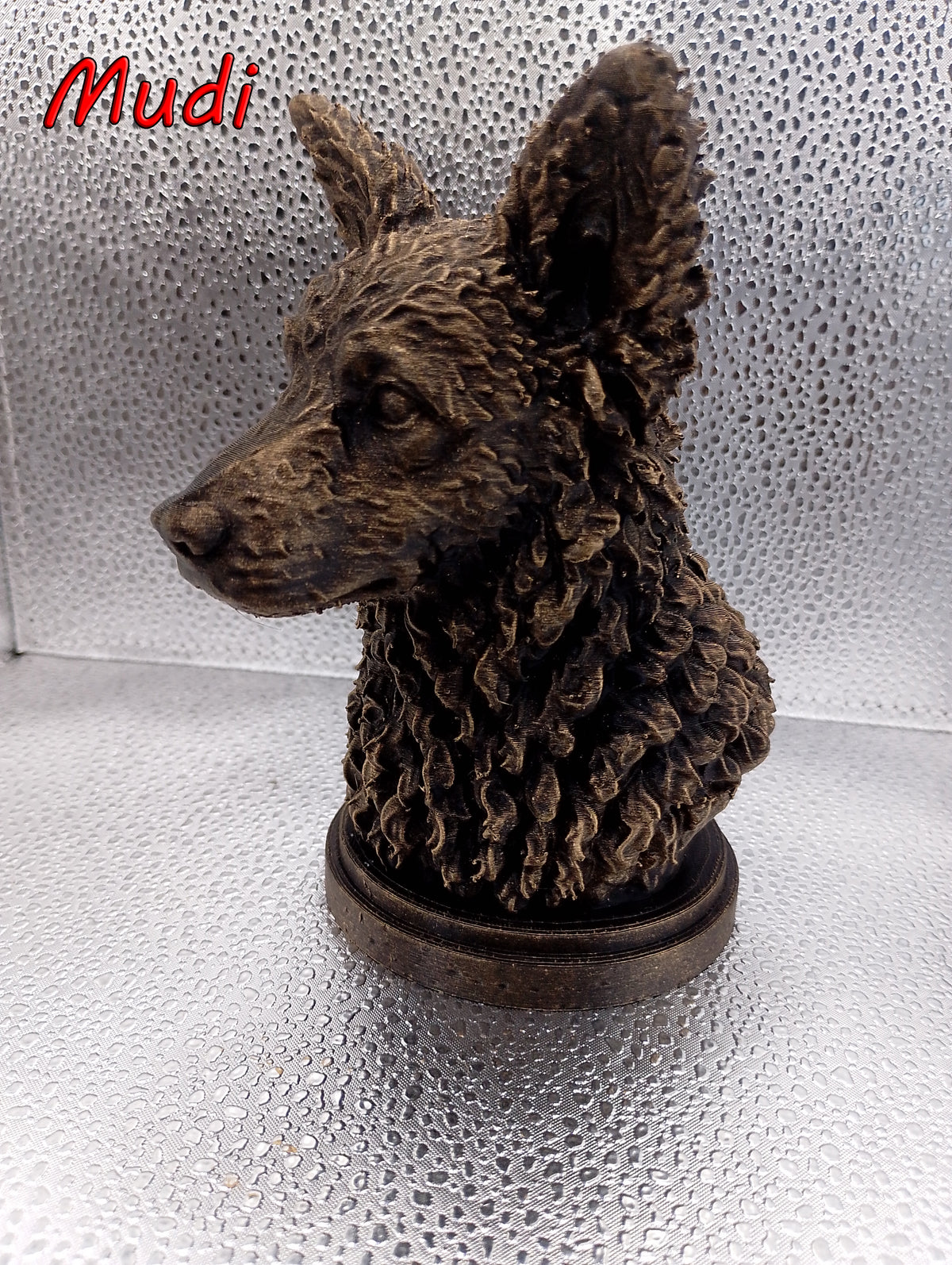 Hungarian Mudi Bust
