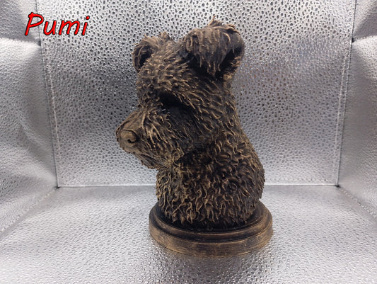 Hungarian Pumi Bust
