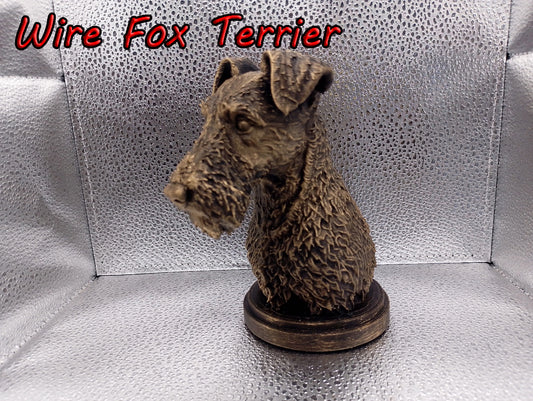Wire Fox Terrier Bust