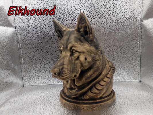 Norwegian Elkhound Bust
