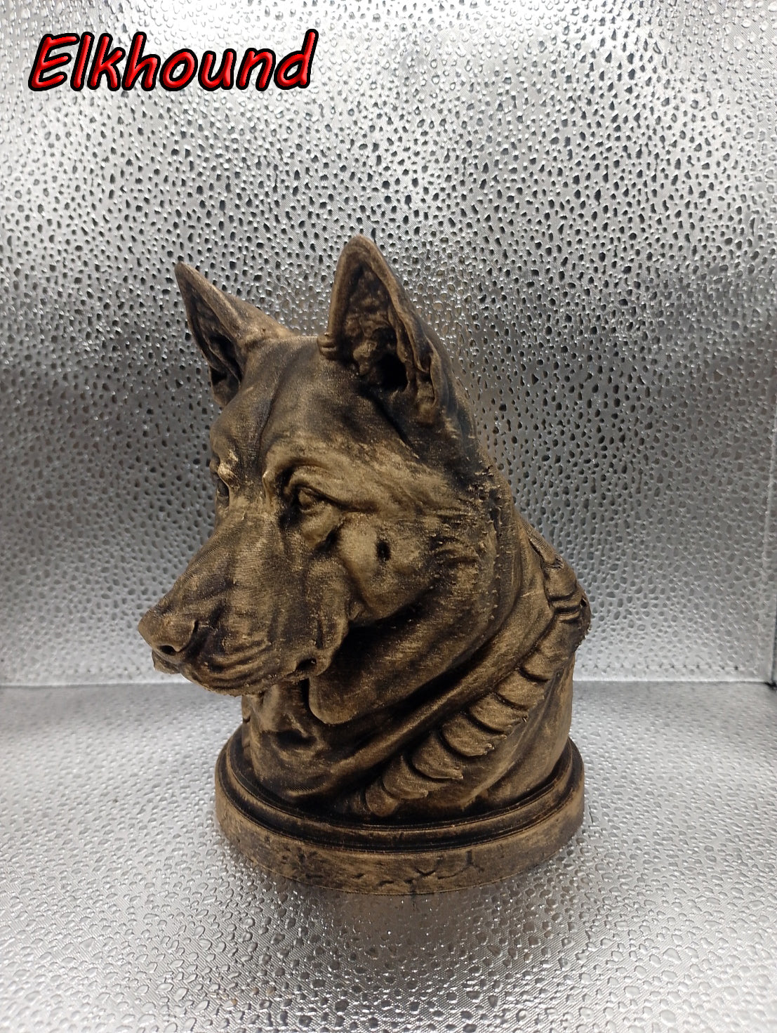 Norwegian Elkhound Bust