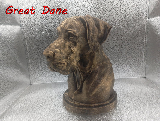 Great Dane Bust