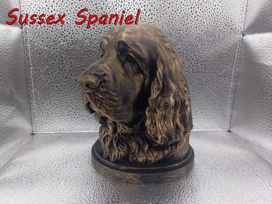 Sussex Spaniel Bust