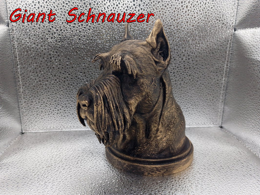 Giant Schnauzer Bust