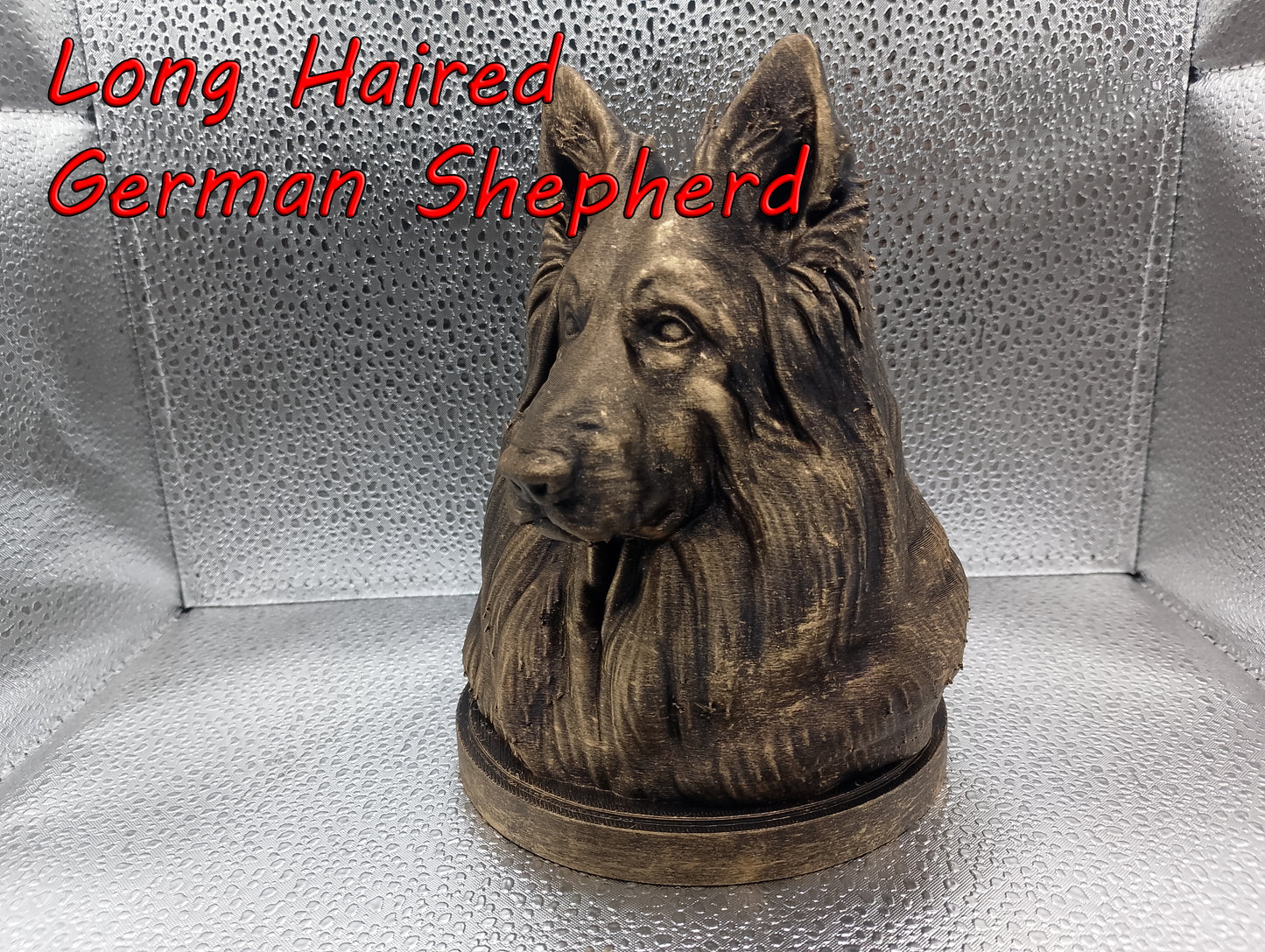 Long-Haired German Shepherd Bust