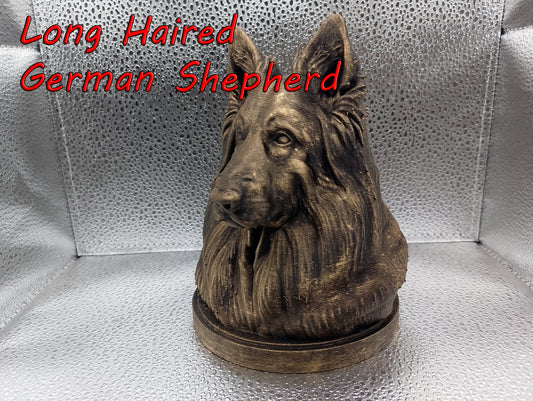 Long-Haired German Shepherd Bust