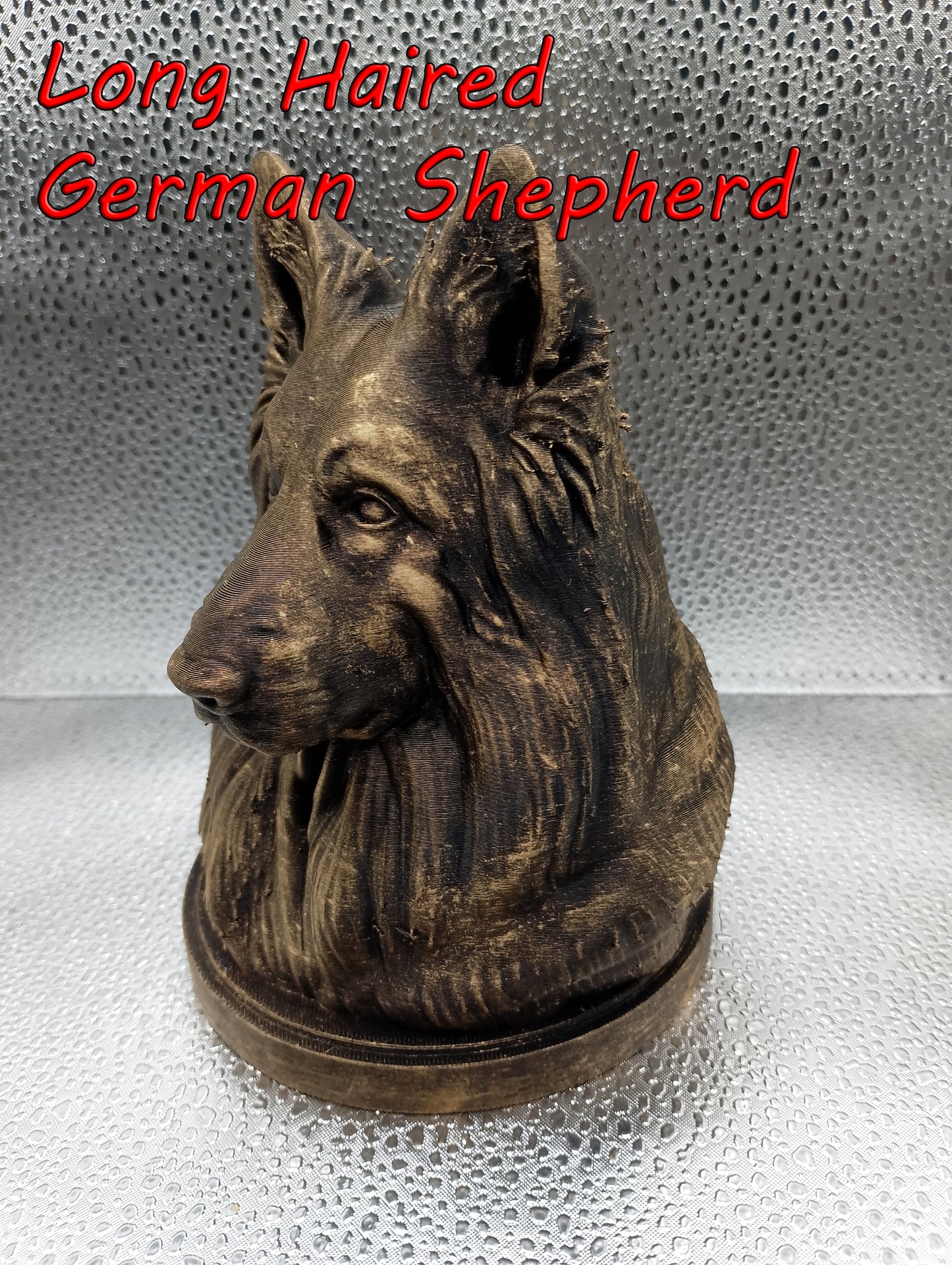Long-Haired German Shepherd Bust