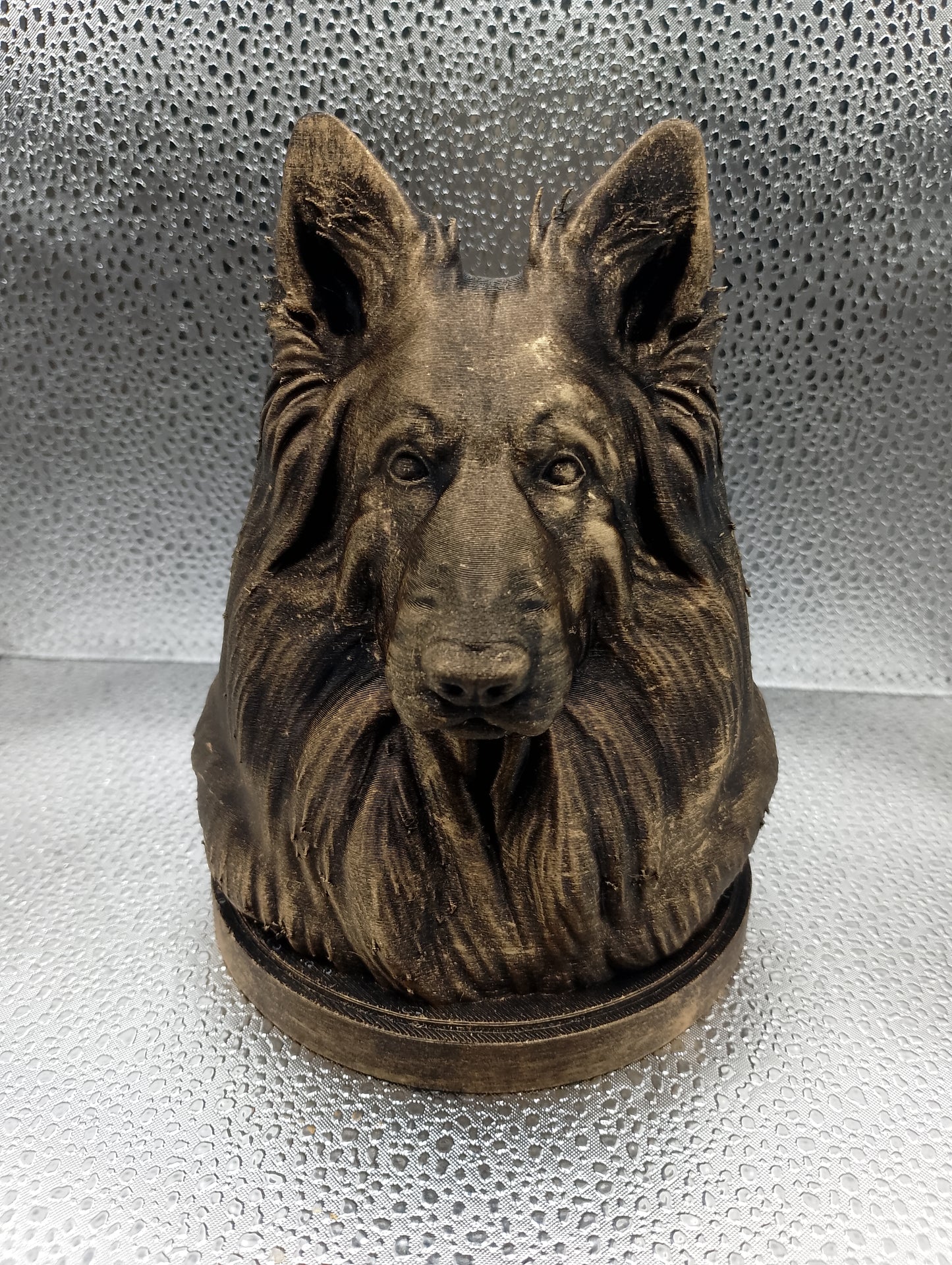 Long-Haired German Shepherd Bust