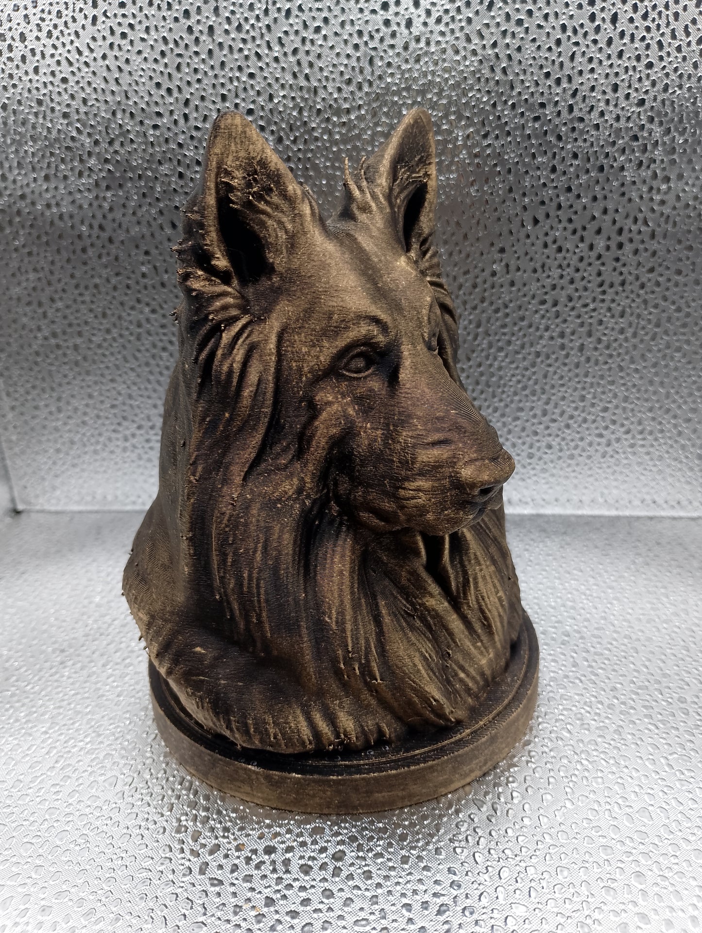 Long-Haired German Shepherd Bust