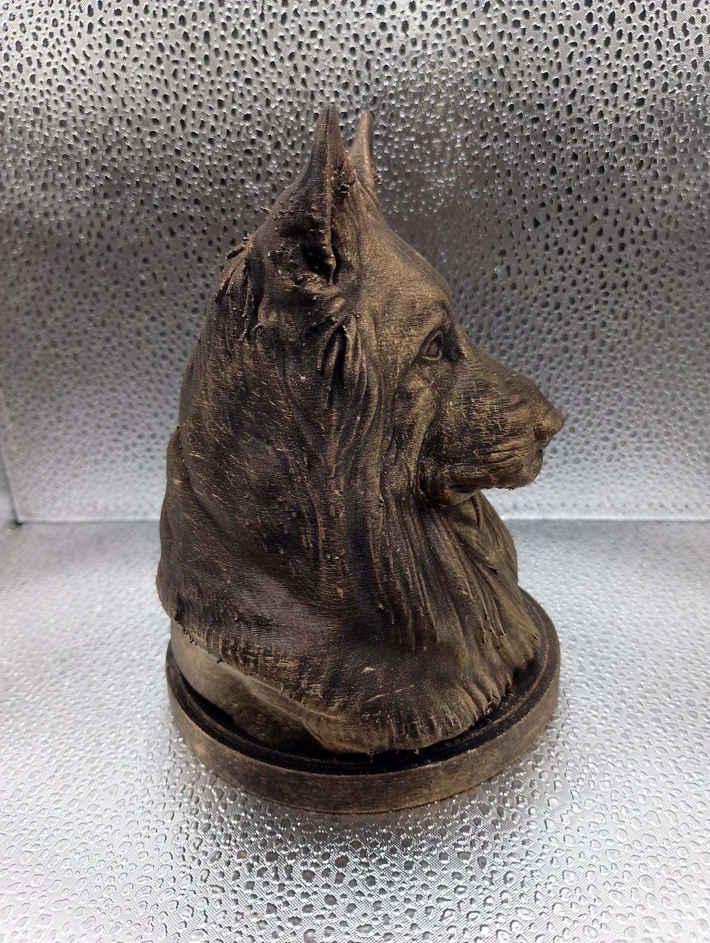 Long-Haired German Shepherd Bust