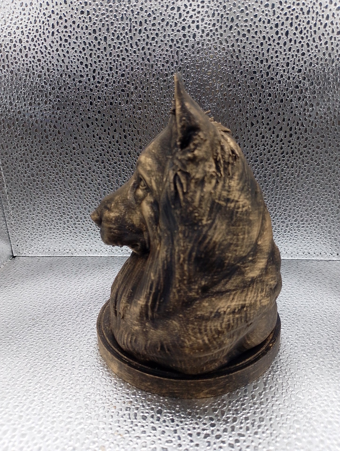 Long-Haired German Shepherd Bust