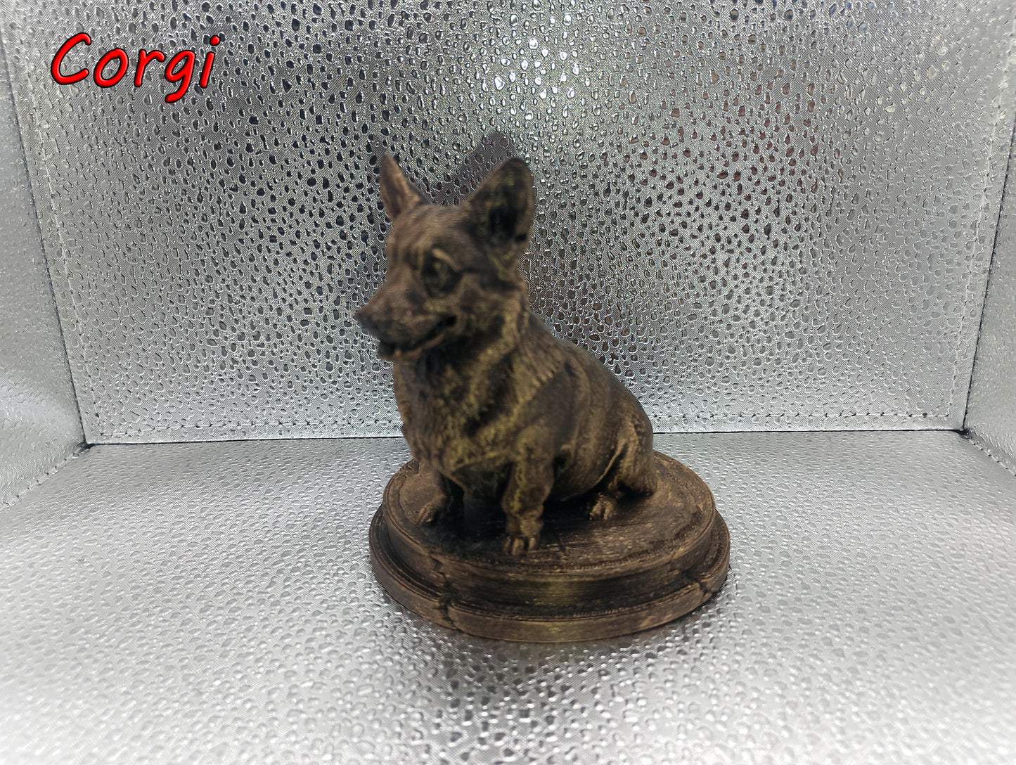 Pembroke Welsh Corgi Dog Bust – 7cm Miniature Statue