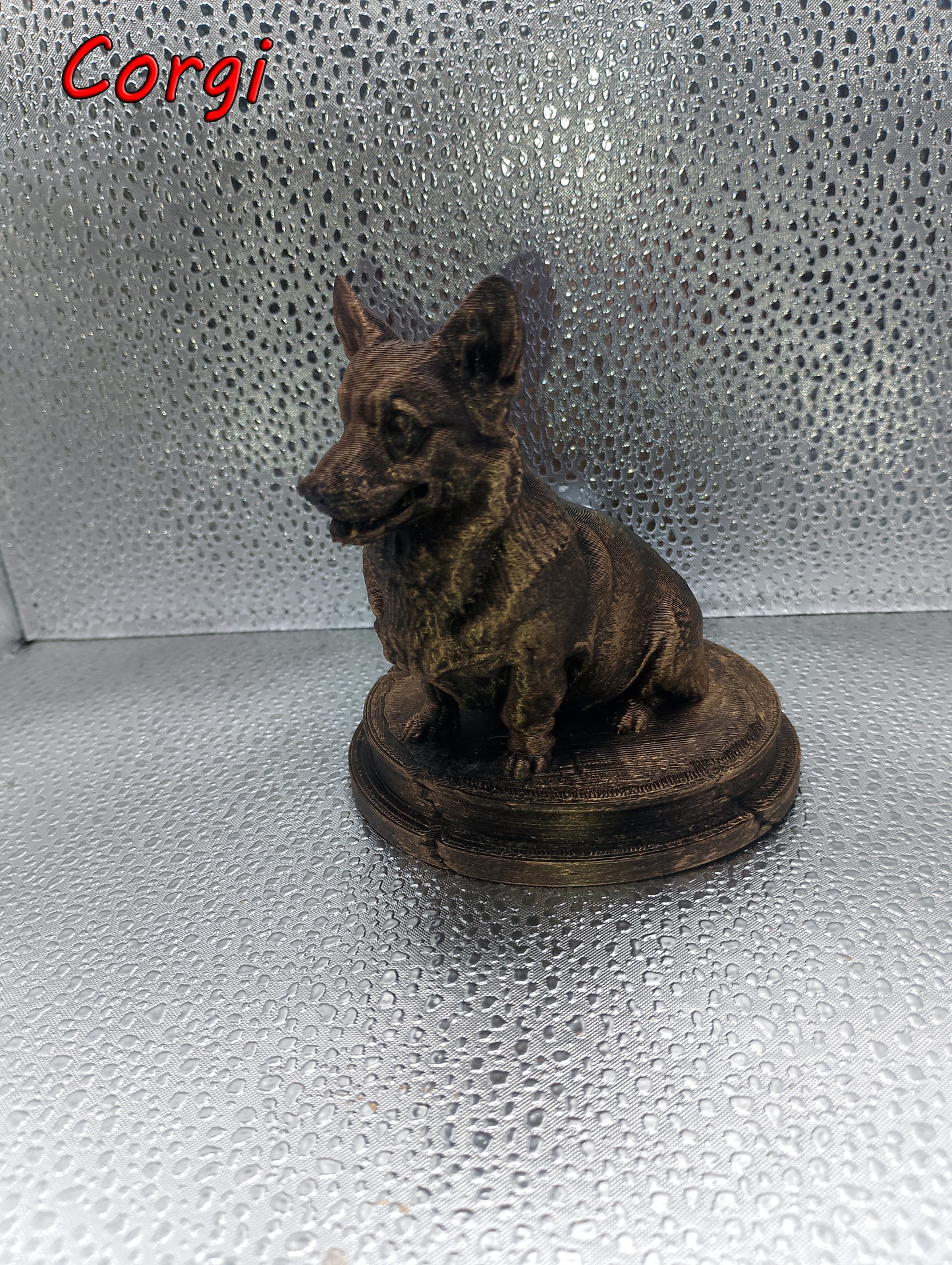 Pembroke Welsh Corgi Dog Bust – 7cm Miniature Statue