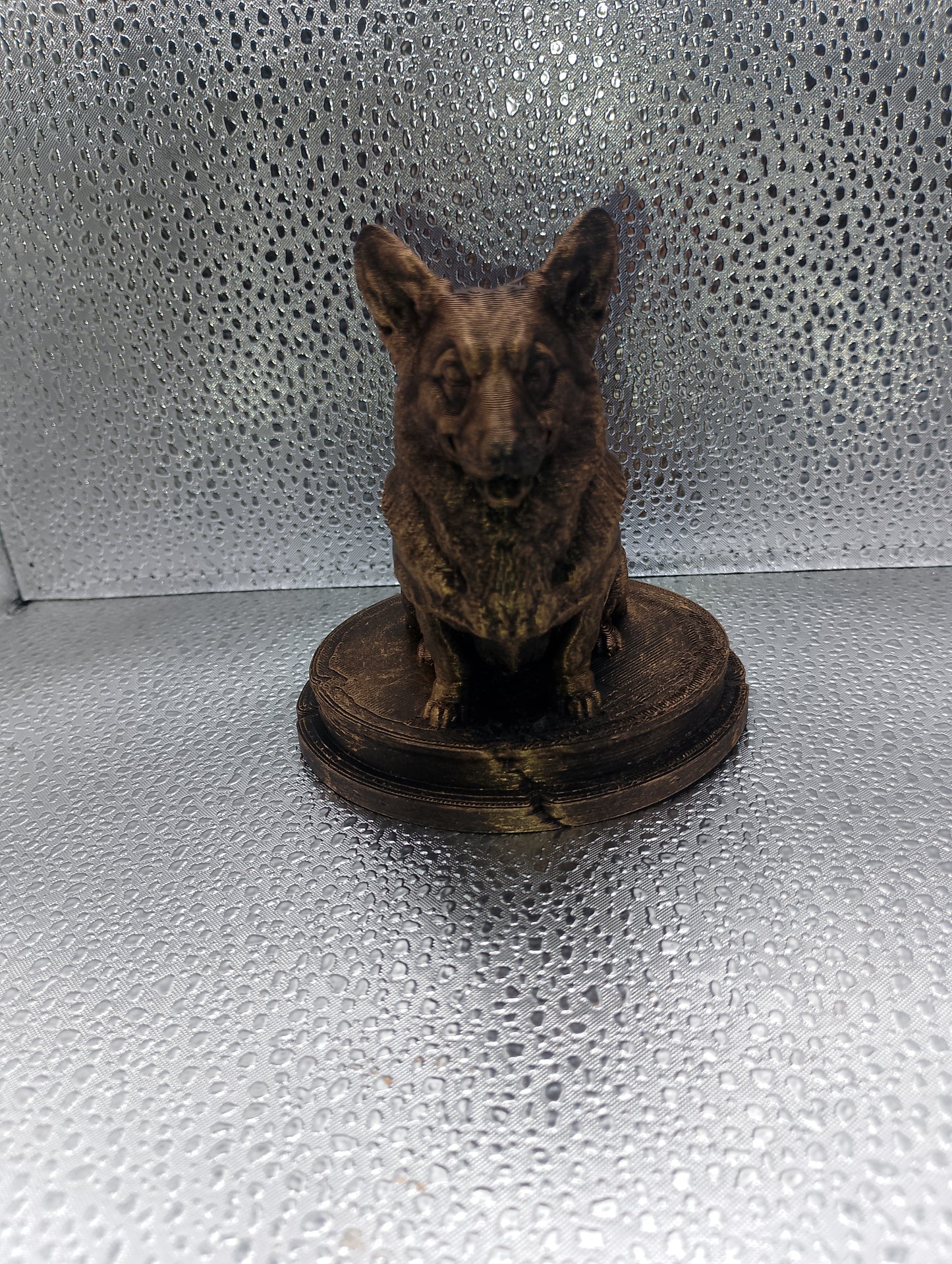 Pembroke Welsh Corgi Dog Bust – 7cm Miniature Statue