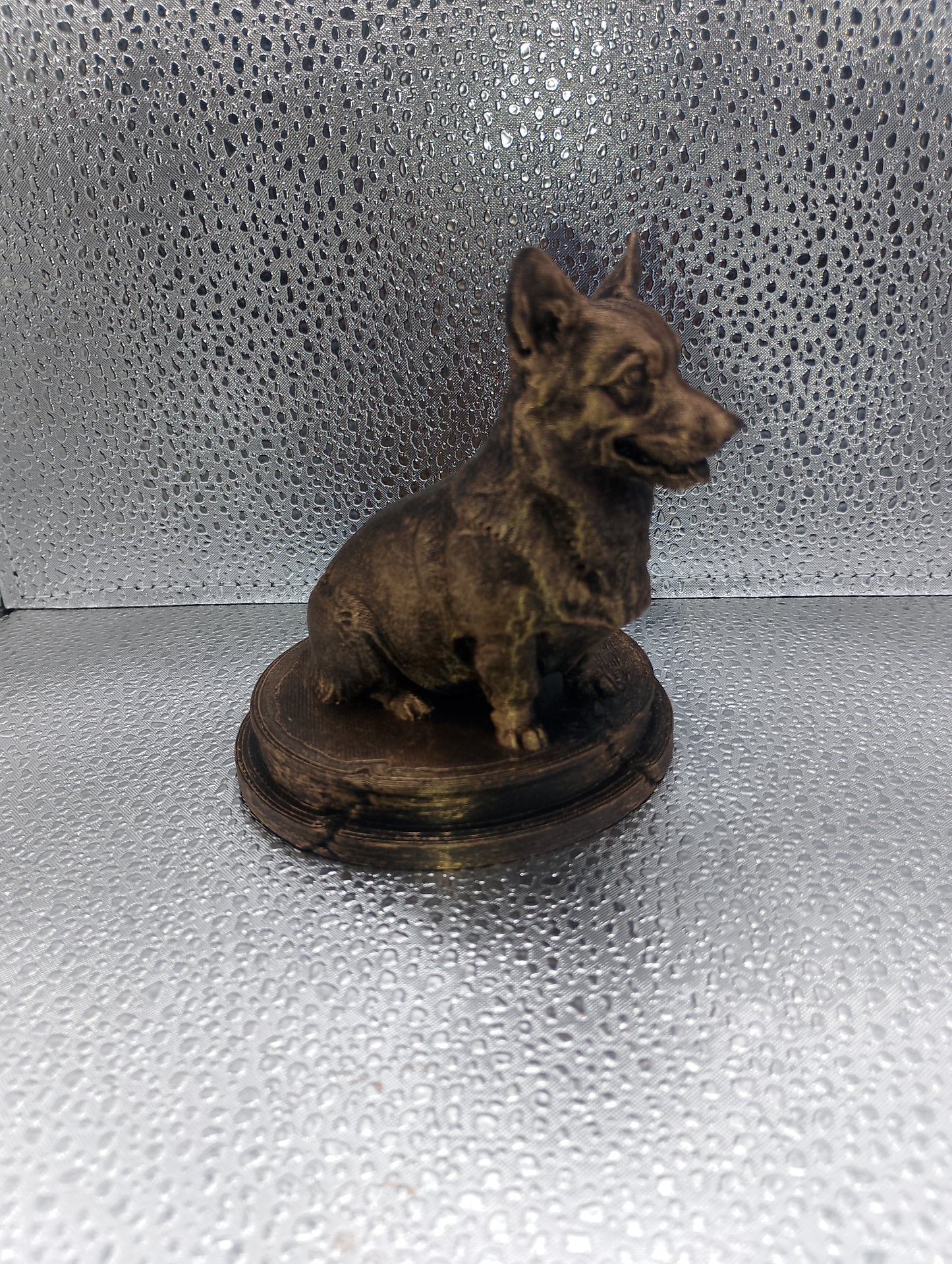 Pembroke Welsh Corgi Dog Bust – 7cm Miniature Statue
