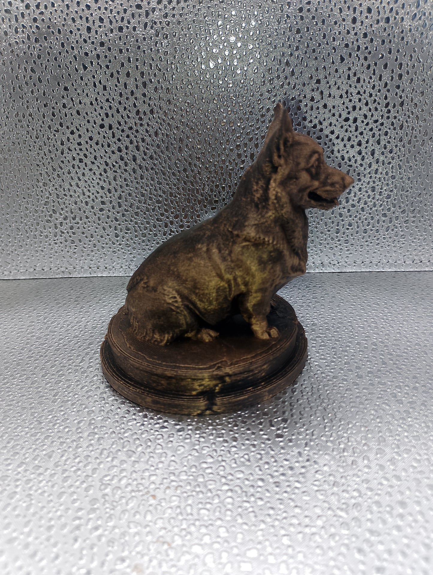 Pembroke Welsh Corgi Dog Bust – 7cm Miniature Statue