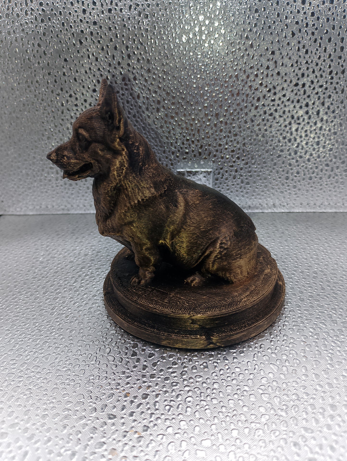 Pembroke Welsh Corgi Dog Bust – 7cm Miniature Statue