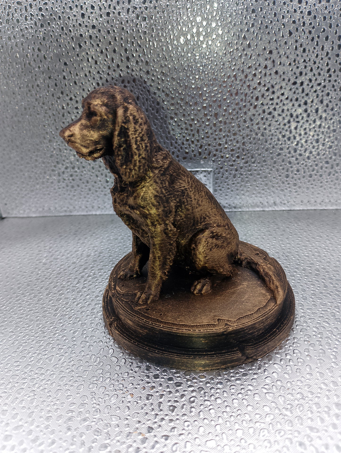 English Springer Spaniel Dog Bust – 7cm Miniature Statue
