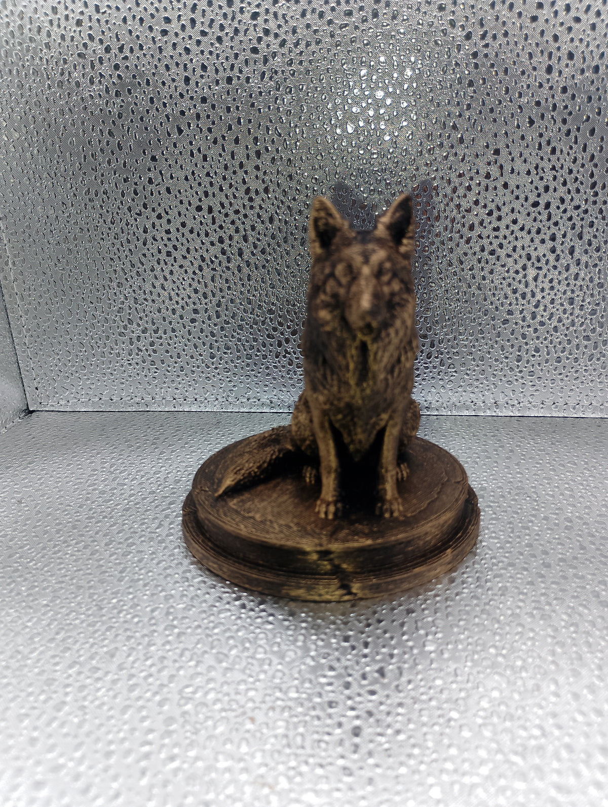 Long-Haired German Shepherd Dog Bust – 7cm Miniature Statue