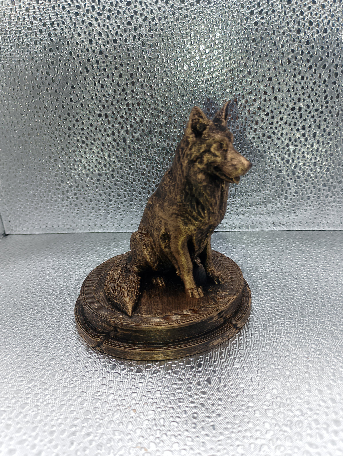 Long-Haired German Shepherd Dog Bust – 7cm Miniature Statue