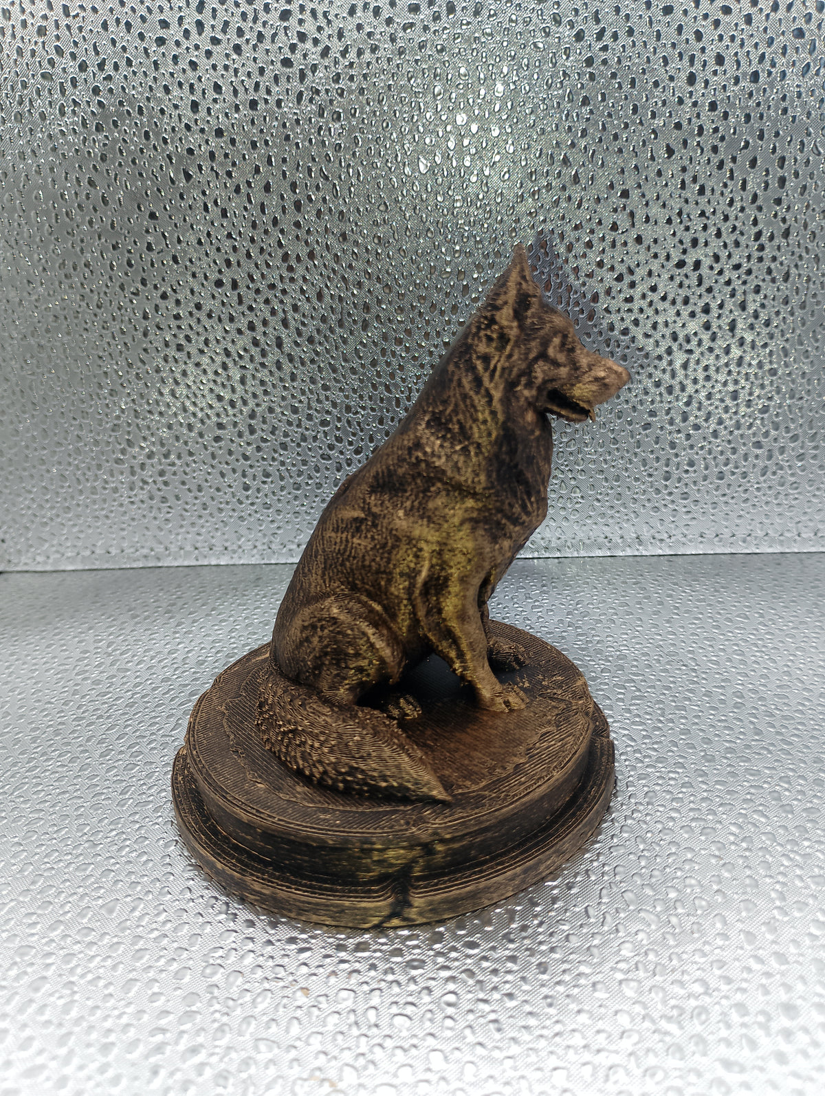Long-Haired German Shepherd Dog Bust – 7cm Miniature Statue
