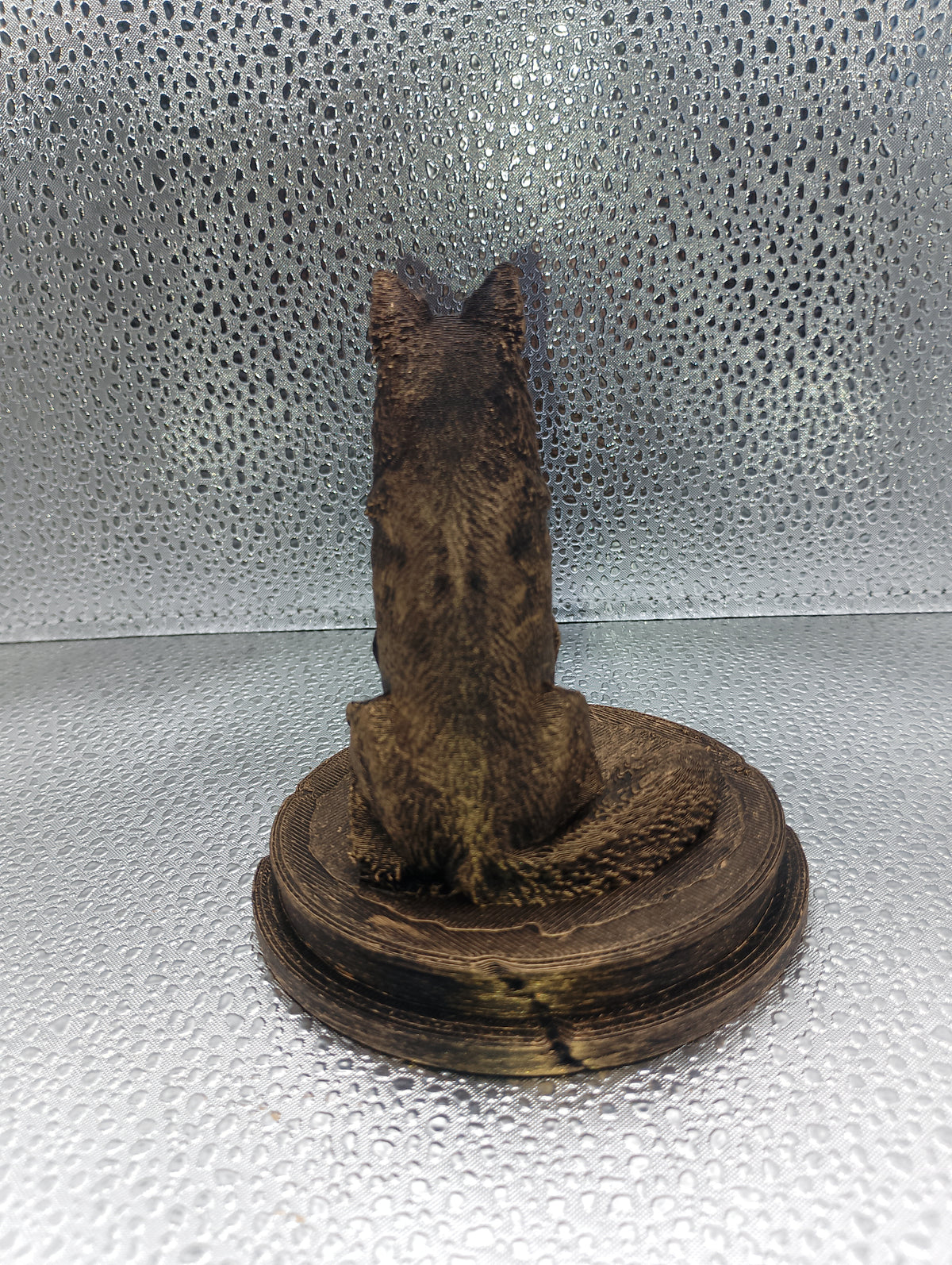 Long-Haired German Shepherd Dog Bust – 7cm Miniature Statue