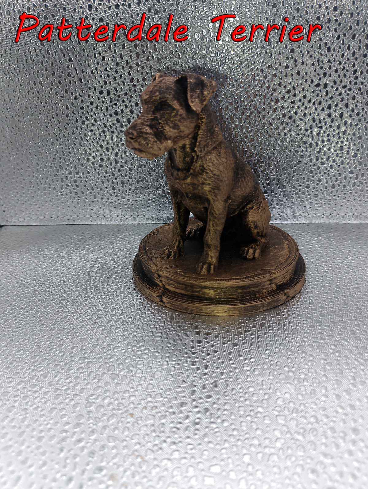 Patterdale Terrier Bust – 7cm Miniature Statue