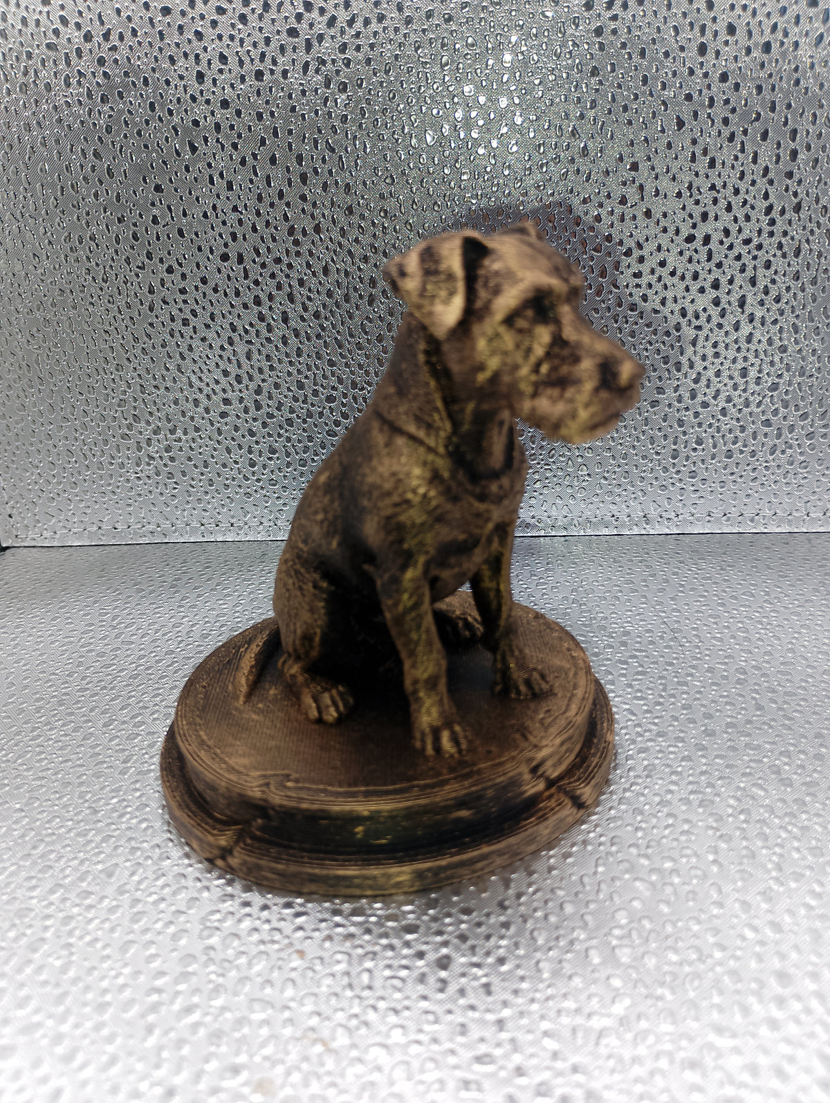Patterdale Terrier Bust – 7cm Miniature Statue