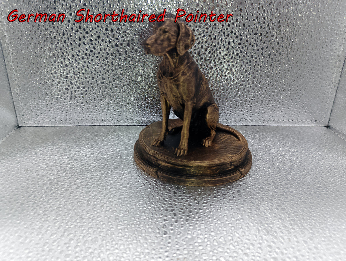 German Shorthaired Pointer Dog Bust – 7cm Miniature Statue