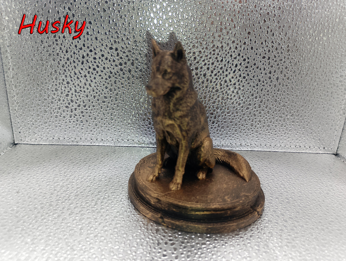 Husky Dog Bust – 7cm Miniature Statue