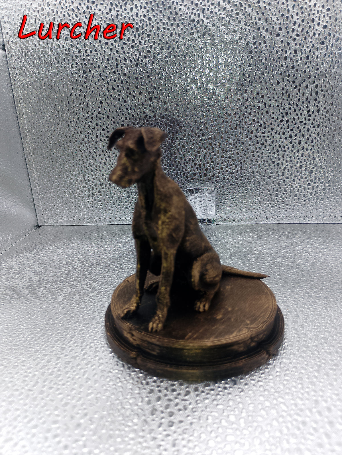 Lurcher Dog Bust – 7cm Miniature Statue